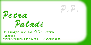 petra paladi business card